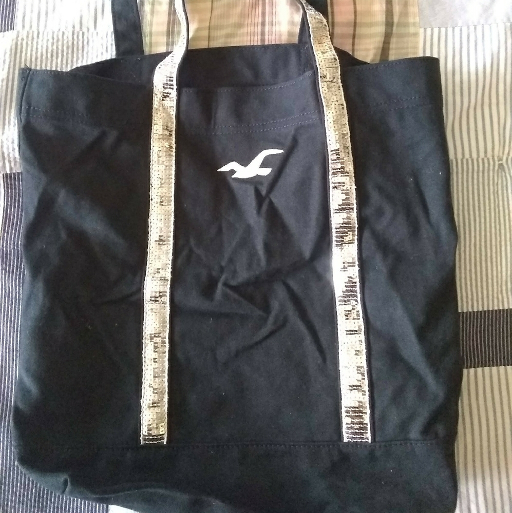 Hollister canvas tote bag